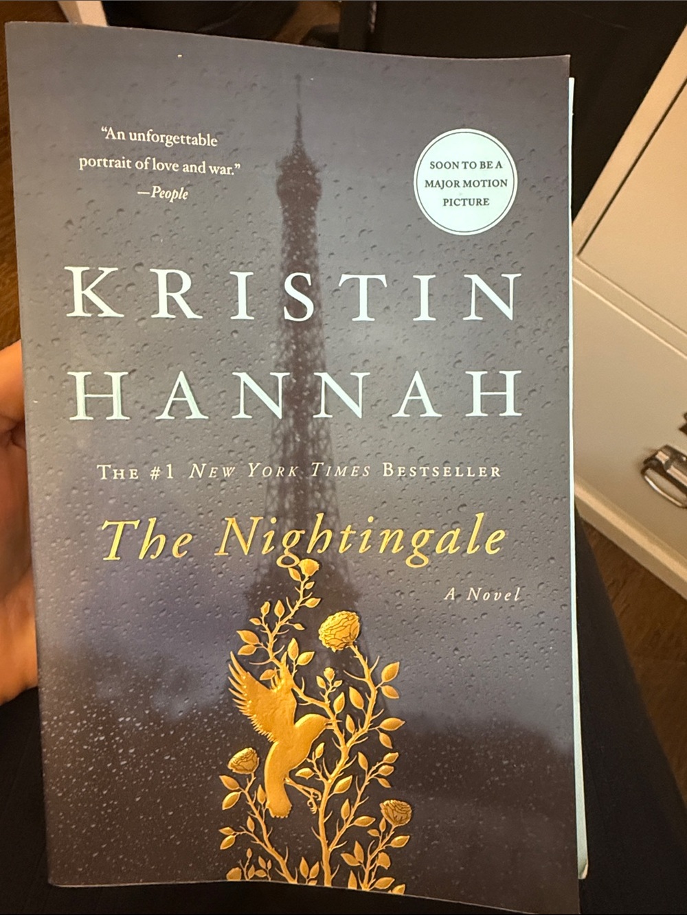 The Nightingale - Blue Cover with Gold Design